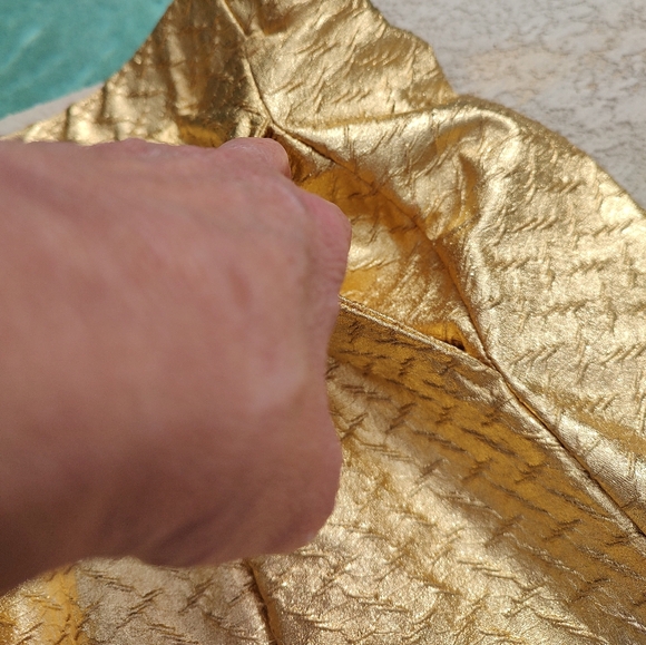 LuLaRoe gold pleated skirt - Picture 3 of 5